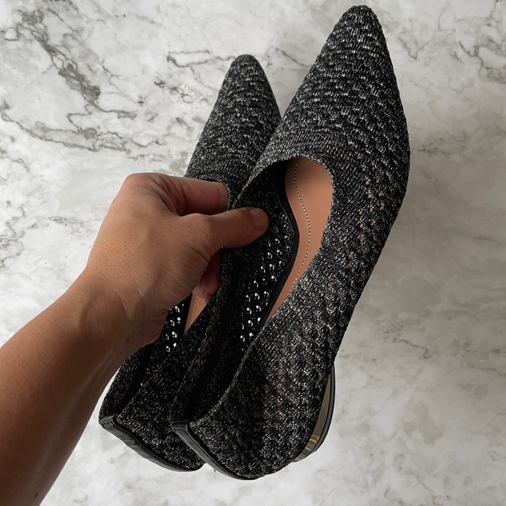 ZARA | Metallic knit pointed flats - Picture 12 of 12